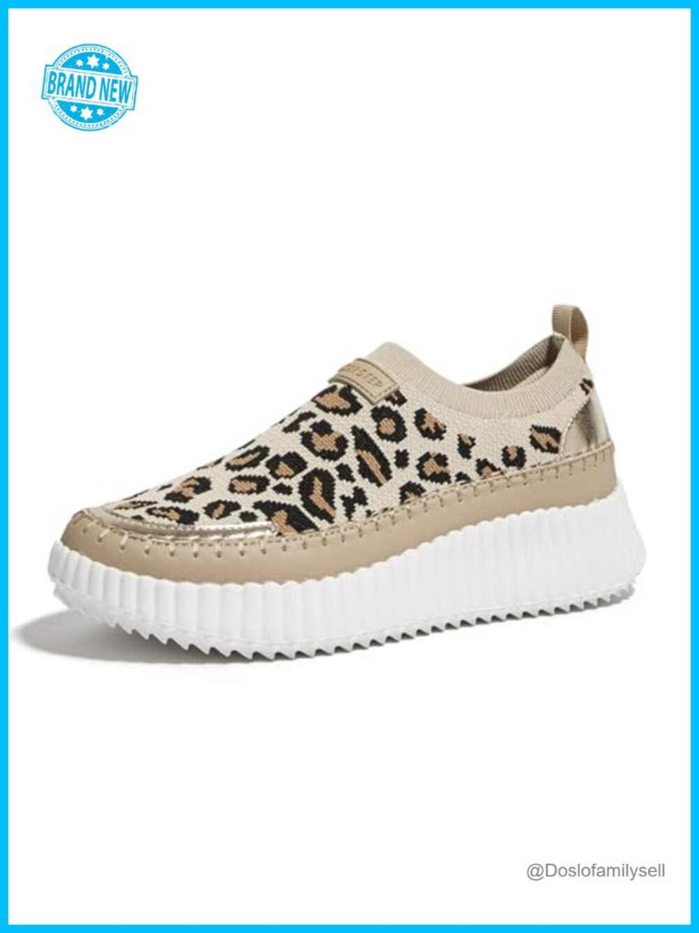 Women Platform Sneakers Slip On Knit Athletic Walking Shoes